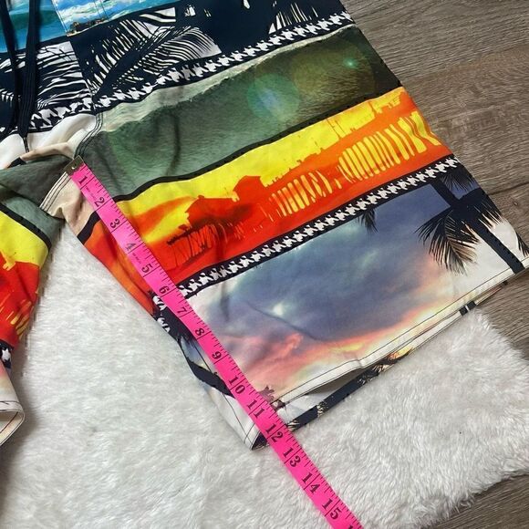 Hang Ten Mens Swim Trunks Size XL Board Shorts Lined Hawaiian Babymoon - Picture 12 of 13